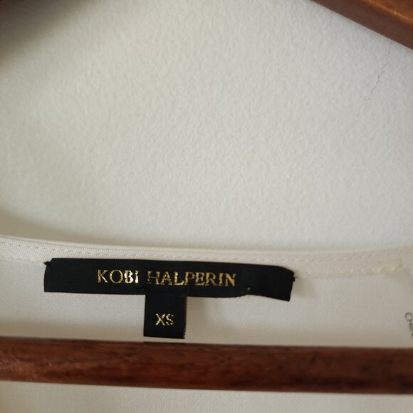 Kobi Halperin Silk Long Sleeve Lace Detail Blouse - Picture 3 of 8